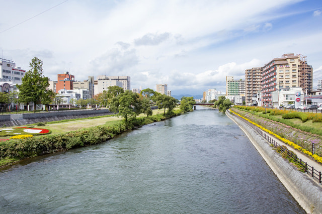 岩手県私立病院協会ビルボード_盛岡市内の風景